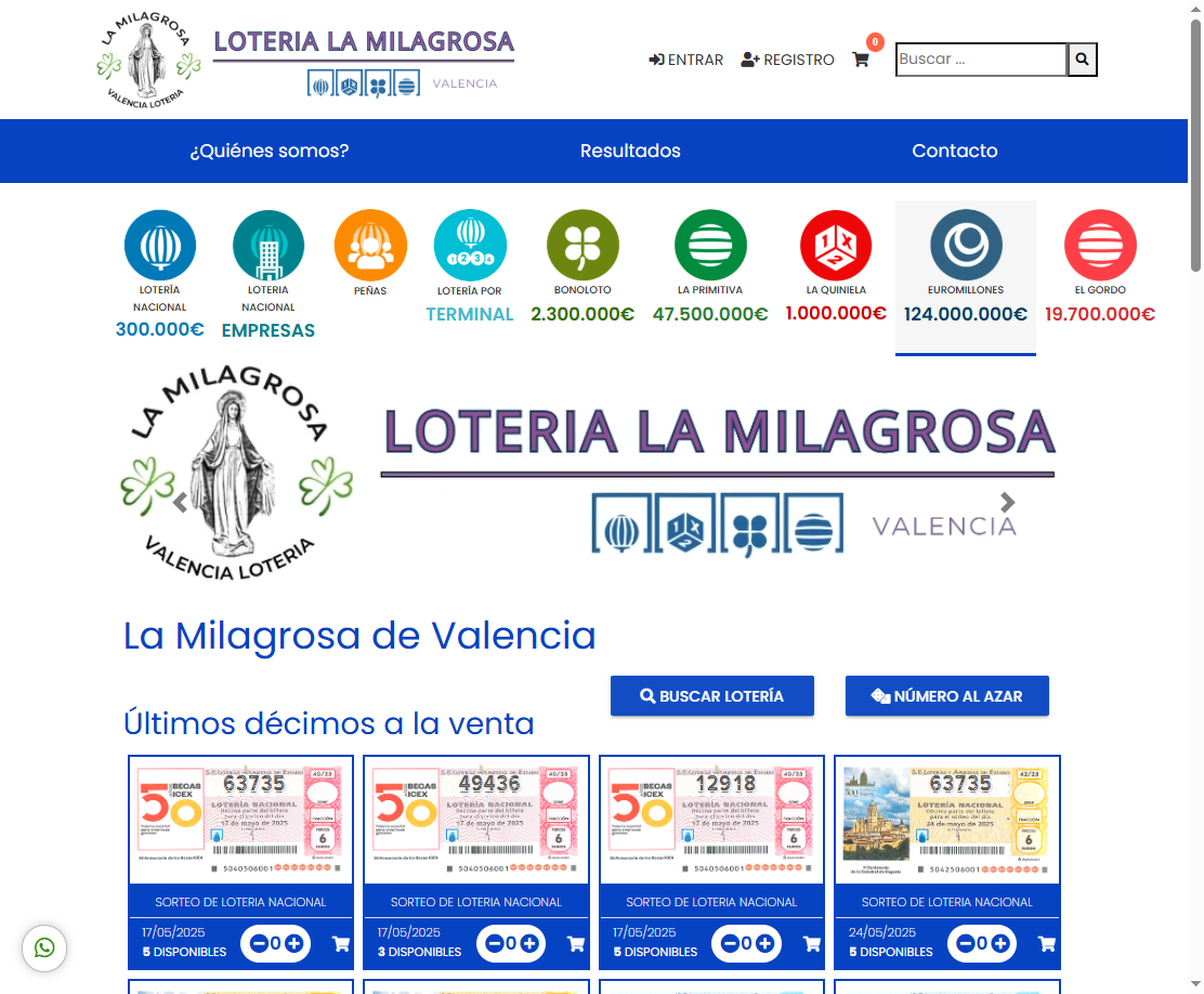 TiendaLotoPlus-Lotería La Milagrosa